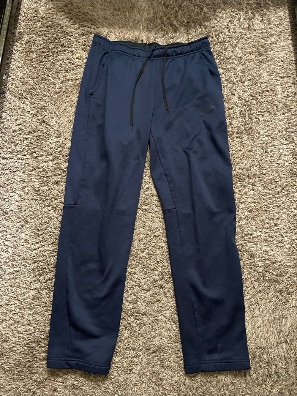 Nike Men's Navy Athletic Track Pants - Unbranded